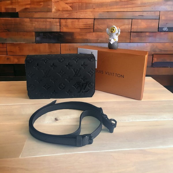 Louis Vuitton LV Aero Mini Soft Trunk With OG Box & Dust Bag (Black Embossed - 724) (Bag)