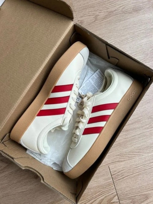 Adidass Court VL Cream Red 344 Shoes
