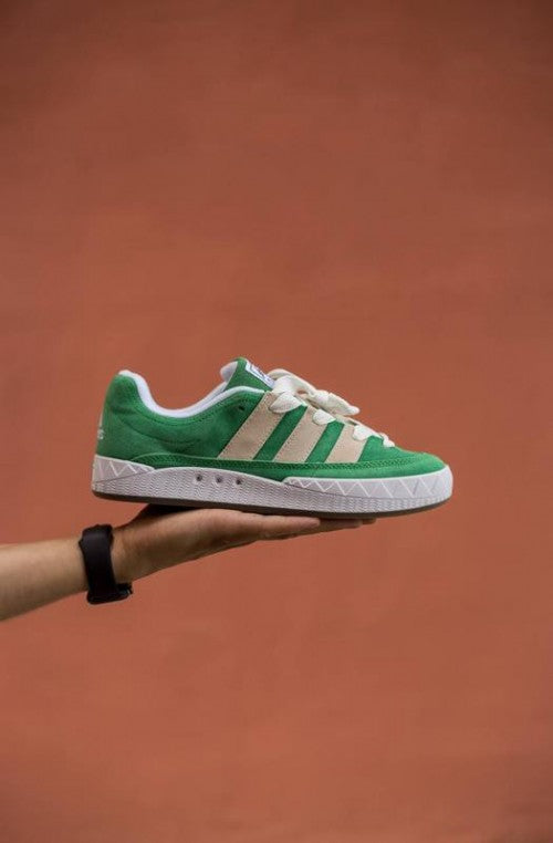 Adidass Adimatic Green Crystal White Shoes