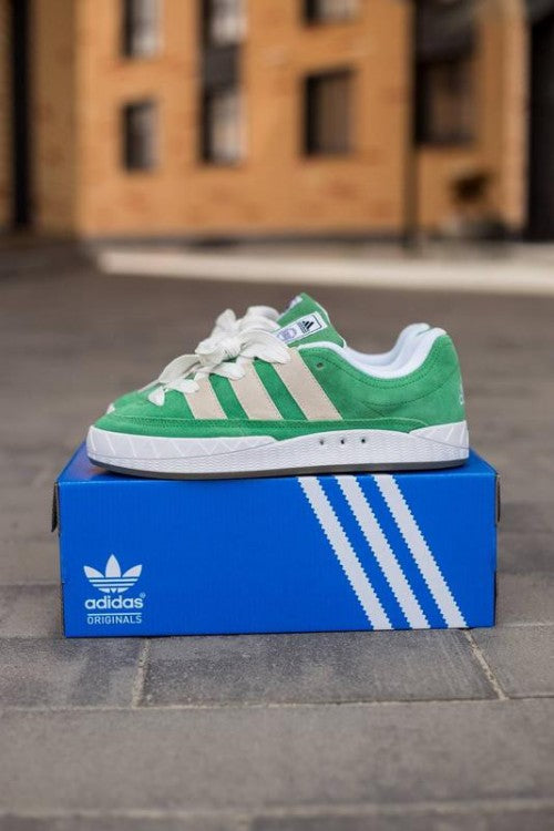 Adidass Adimatic Green Crystal White Shoes