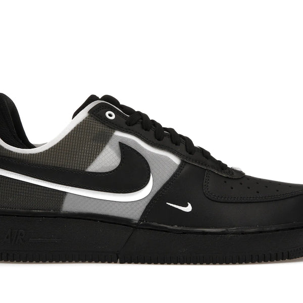 AF 1 Low React Double Swoosh Black White Shoes