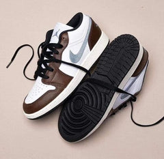 Air Jordan 1 Low SE Brown Blue Grey With OG Box