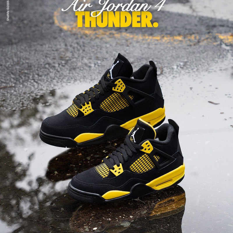 Air Jordan 4 Thunder Yellow Semi UA