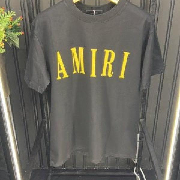 Amiri Drip Logo Side Patch White T-Shirt (Classic)