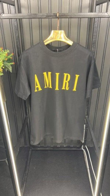 Amiri Drip Logo Side Patch White T-Shirt (Classic)