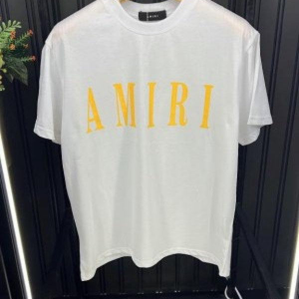 Amiri Drip Logo Side Patch White T-Shirt (Cool)