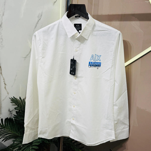Armani Exchange Front Printed Full Sleeves Shirt