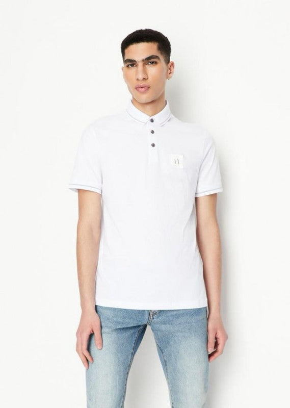 Armani Premium Polo T-Shirt White (169)