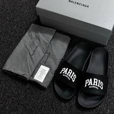 Balenciaga Paris Black Premium Slides – Slides