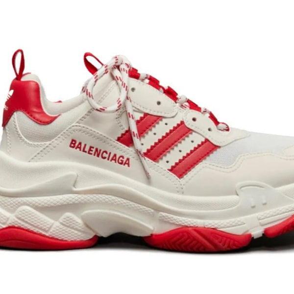 Balenciaga x Adidas Triple S White Red – Sneakers
