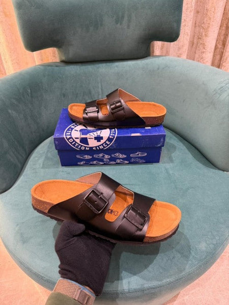 Birkenstock Arizona Slides Leather Black