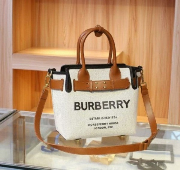 Burberry Premium Tote Bag with Dust Bag, Pouch & Sling Belt & Bags (Tote)
