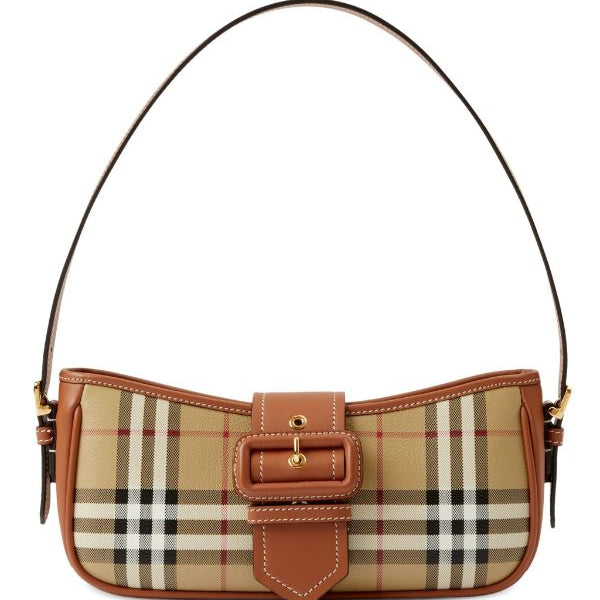 Burberry Sling Vintage Check Shoulder Bag with Dust Bag & Original Box (66921)