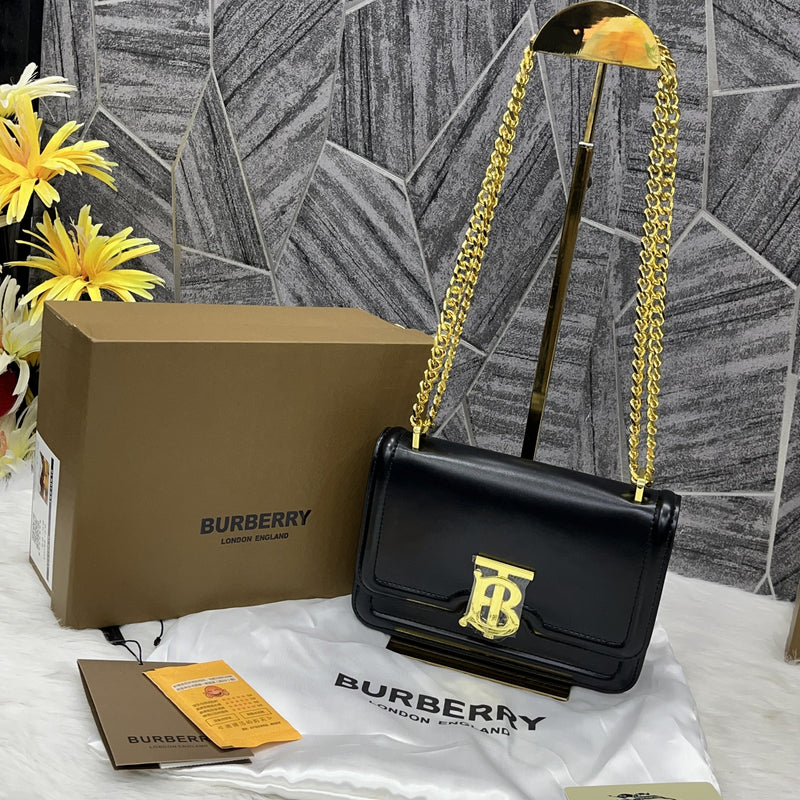 Burberry TB Calfskin Green Sling with Original Box Bags (Sling)