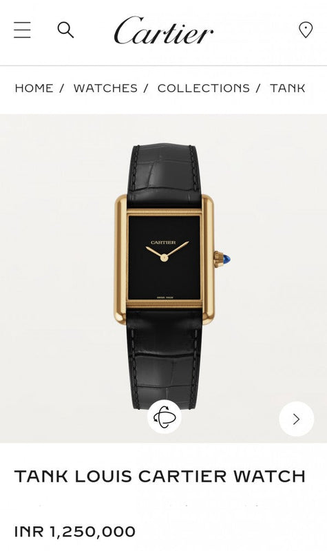 Cartier Tank Must Premiums Watch