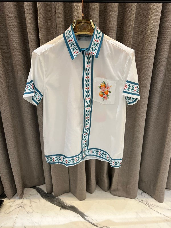 Casablanca Turkish Cotton Half Sleeves Shirt