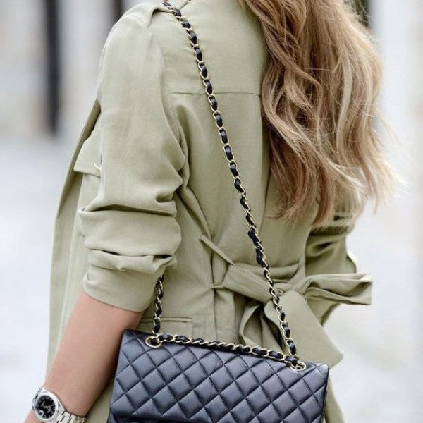 Chanel Classic Jumbo Flap Shoulder Bag With Original Box & Dust Bag (Black 113) Premium Bags (Shoulder Bag)