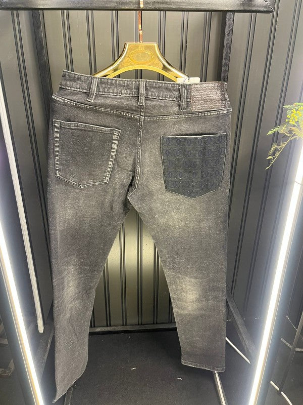 Chanel Imported Charcoal Black Jeans 