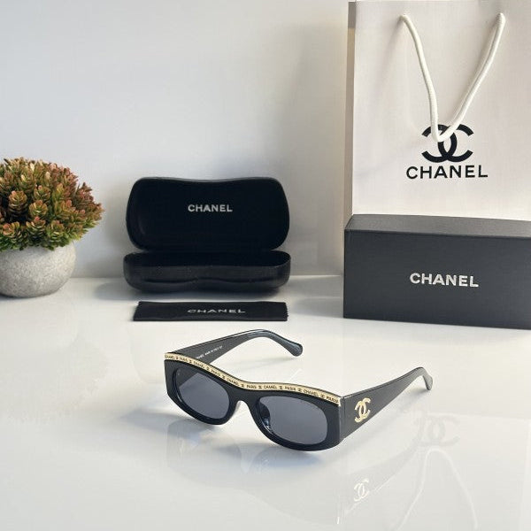 Chanel WMNS 8316 Gold Black Signature Eyewear (Frames)