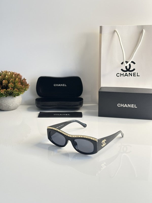 Chanel WMNS 8316 Gold Black Signature Eyewear (Frames)