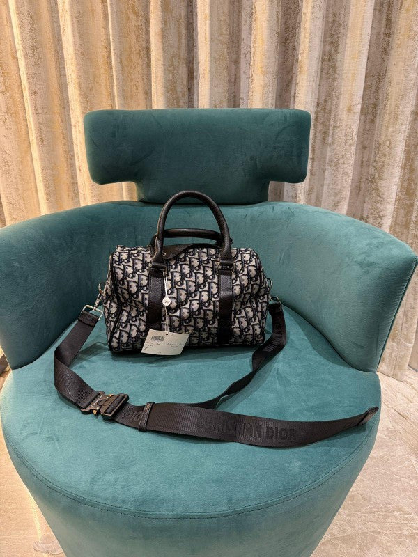 Christian Dior Mini Unisex Duffle With Dust Bag (CD0203 Black) Limited Bags (Duffle)