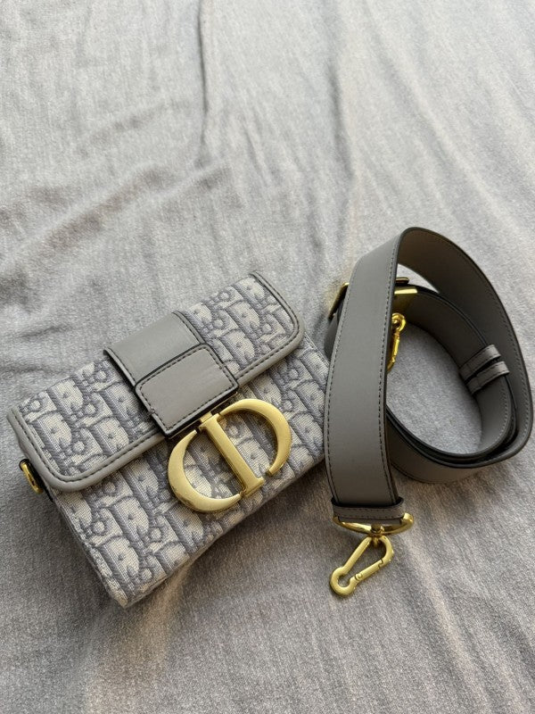 Christian Dior Montaigne Vanity Grey Bag With Original Box & Dust Bag 78832 Grey (Elegant Grey)