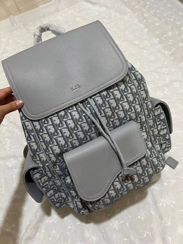 Christian Dior Saddle Backpack With Premium Embroidery, Dust Bag & Bill (Premium Embroidery)