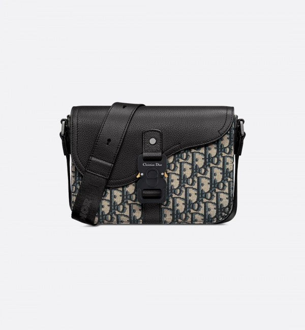Christian Dior Small Saddle Messenger Unisex Bag With Flap D8890 Blanco Limited Bags (Messenger Bag)
