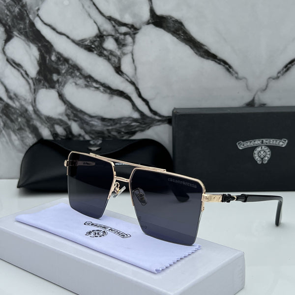 Chrome Hearts 22320 Gold Black Sunglasses