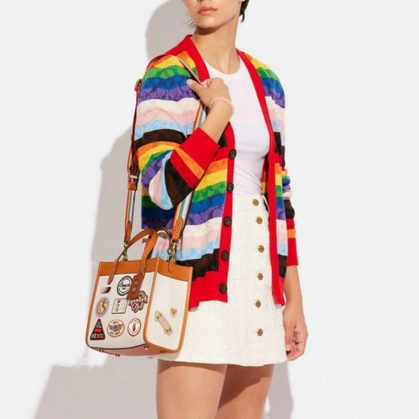 Coach Field Tote 30 Patches Premium Quality Bag With OG Box & Dust Bag Tote Bag