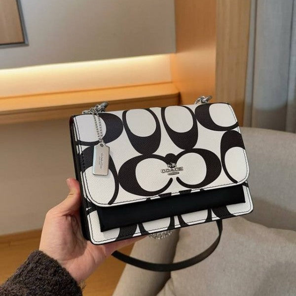 Coach Klare Limited Edition Crossbody Bag With OG Magnetic Box & Dust Bag White_Black-798 (Limited Edition)