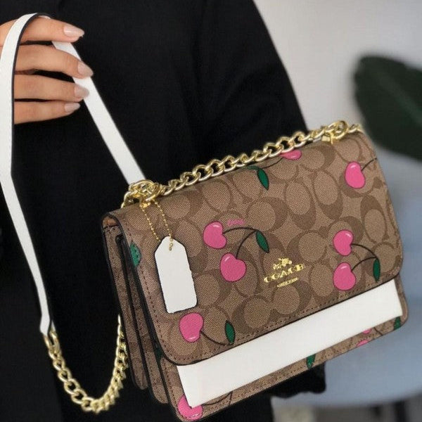 Coach Klare Signature Crossbody Bag With OG Box & Dust Bag (Flower 1002)