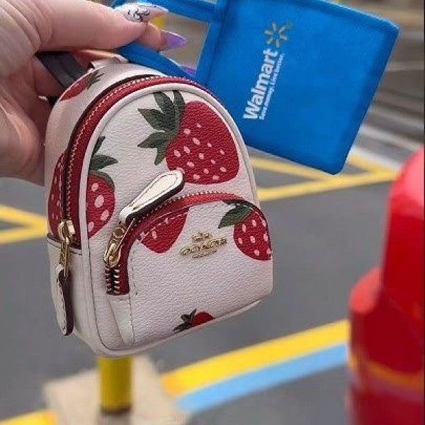 Coach Mini Keychain Backpack BagCharm With Original Box Packing (Limited Edition)