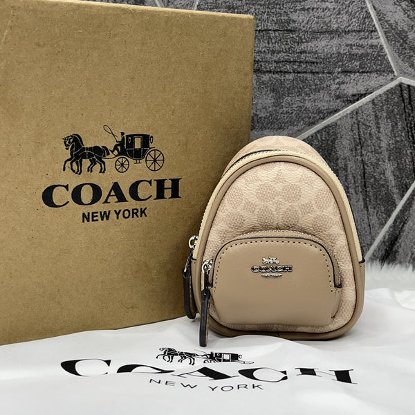 Coach Mini Keychain Backpack BagCharm With Original Box Packing (Special Edition)