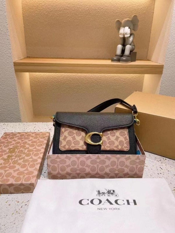 Coach Tabby 26 Shoulder Bag With OG Box & Dust Bag (Black_Canvas)