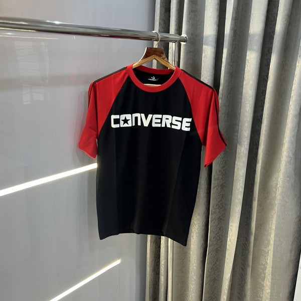 Converse All Star Black Red Imported Oversized T-Shirt