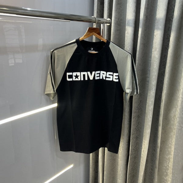 Converse All Star Grey Black Imported Oversized T-Shirt