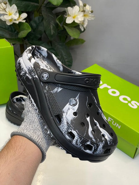 Crocs Classic Clog Marbled Black Clogs