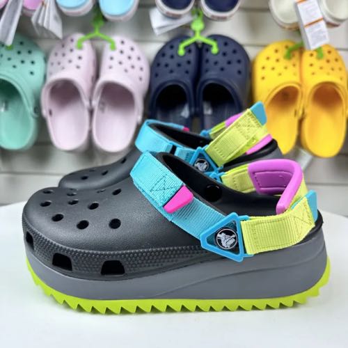 Crocs Classic Hiker Clogs Black Multi