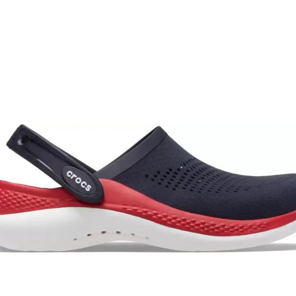 Crocs LiteRide 360 Navy Blue Red Clogs Shoes
