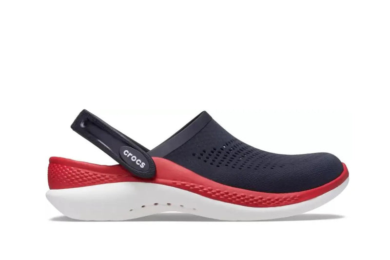 Crocs LiteRide 360 Navy Blue Red Clogs Shoes