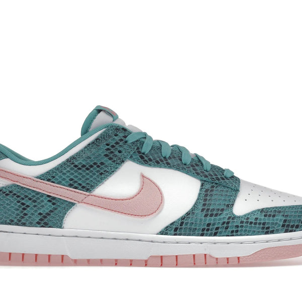 Nike Dunk Low Snakeskin Washed Teal Bleached Coral