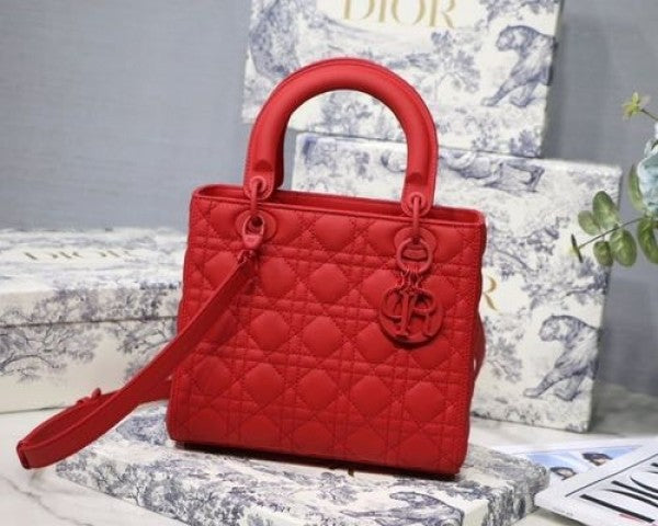 Dior Lady Suede Leather Bag With Box Premium