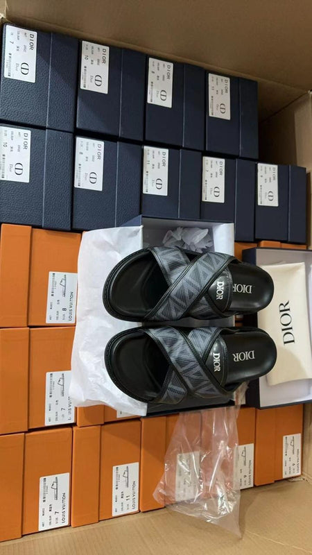 Dior Leather Premium Slides Deluxe