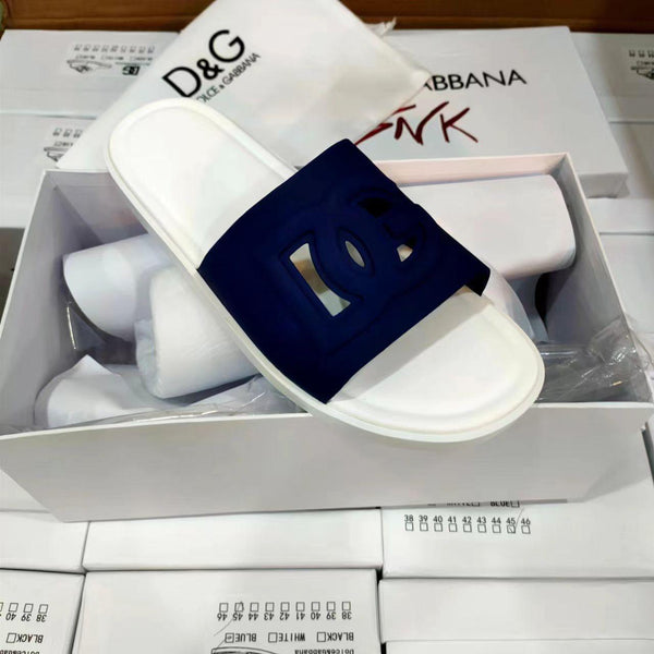 Dolce & Gabbana Leather Premium Slides Exclusive