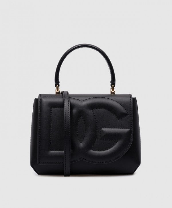 Dolce & Gabbana Logo-Embossed Leather Black With OG Box & Dust Bag Black 8879 Premium