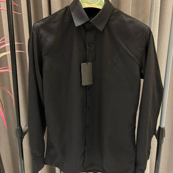 Emporio Armani Box Pack Full Sleeves Shirt Black Clothing (Shirt)