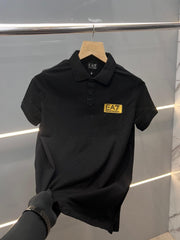 Emporio Armani Premium Polo T-Shirt Black (398) Clothing