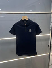Emporio Armani Premium Polo T-Shirt Navy Blue (397) Clothing