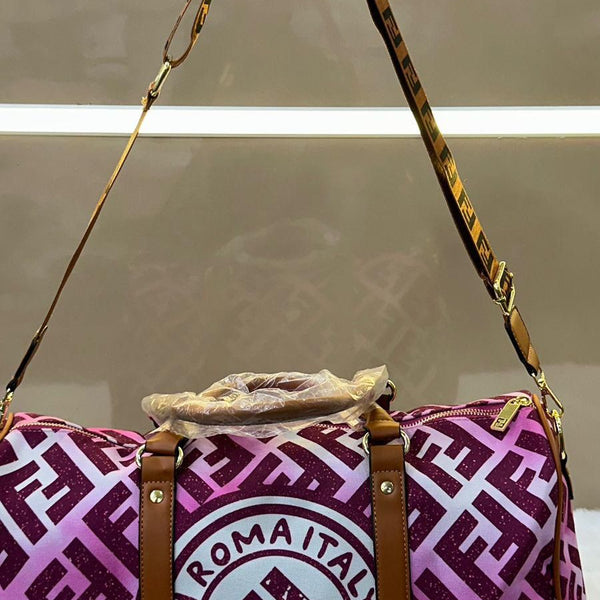 Fendi Duffle Bag And Belt Branding And Inside Branding Model